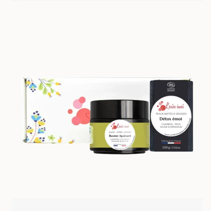 coffret apaisant ･ baume apaisant & savon détox émoi