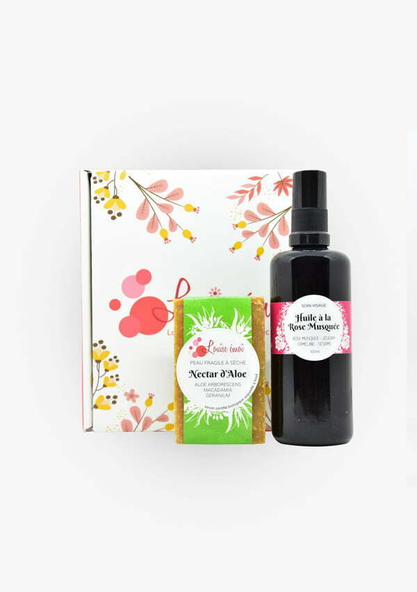 coffret savon bio rose musque aloe