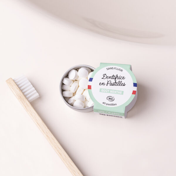 dentifrice solide en pastille menthe